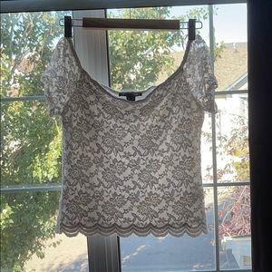 White lace top